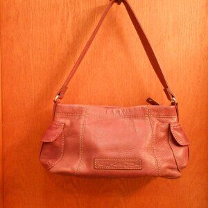 Women's "Fossil" leather Rose colored bag.